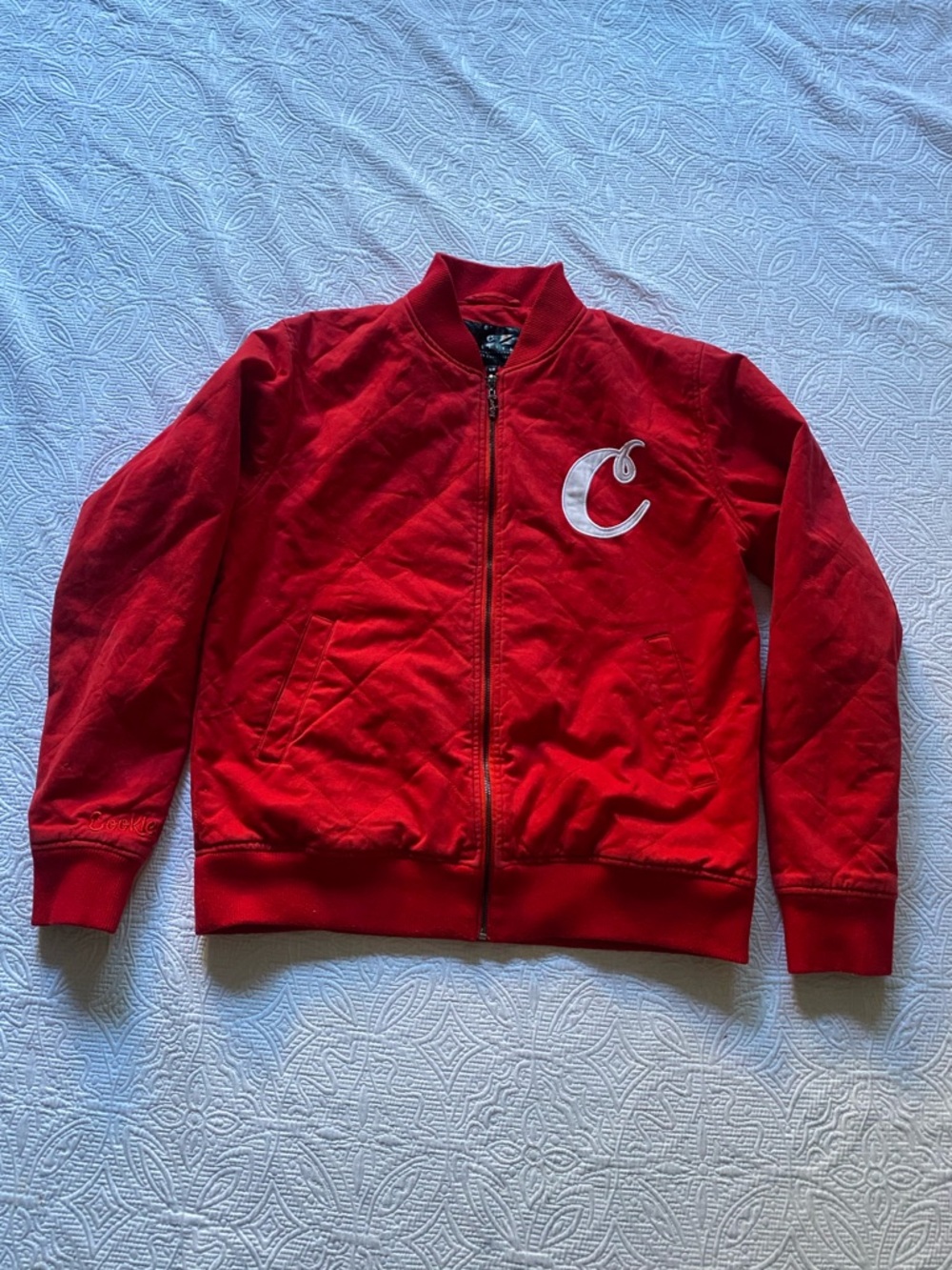 Cookies Red Quilted Jacket